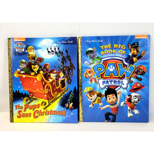 Big Book Of PAW Patrol & Pups Save Christmas Tillworth Sullivan Golden HC Lot